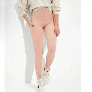 American Eagle The Everyday Pocket Legging Light Pink Small Regular